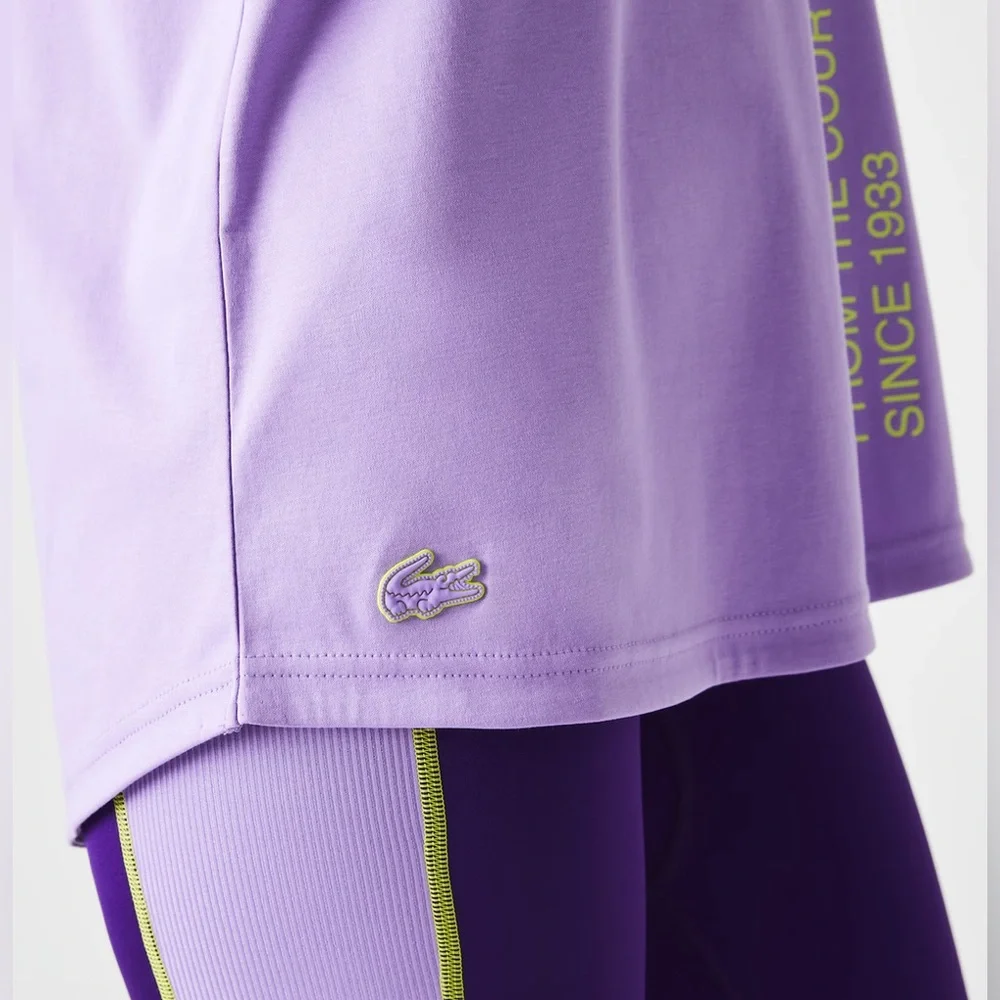 LACOSTE WOMEN’S SPORT LOOSE FIT BRANDED COORDINATE T-SHIRT - Picture 3 of 9